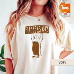 copia de Penguins Resist Anti Tariffs T-Shirt Gift for Activist Flippers Up Shirt Subtle FDT Protest Tee