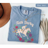 Talk Derby to Me Shirt Kentucky Derby T-Shirt Flowers and Horses Lover Gift Kentucky Derby Tee Horse Racing Shirt