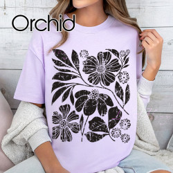 Boho Wildflowers Comfort colors Shirt, Tshirt Gift for Flowers Lover