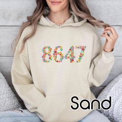 86 47 Hoodie Subtle Anti Trump Political Statement Sweatshirt Hoodie Floral Anti Fascism Gift 8647