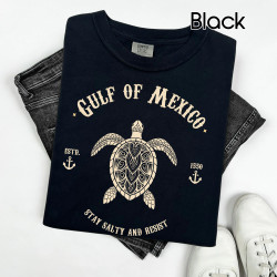 Gulf of Mexico Stay Salty and Resist TShirt Soft Comfort Colors® Gulf Coast Shirt