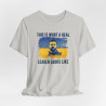 Zelensky, This Is What A Real Leader Looks Like Tee, Support Ukraine, Gift for Activists, Jersey Tee, Political Statement Shirt