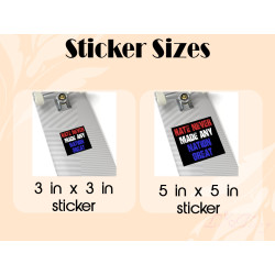 Anti-Trump Bumper Magnet or Sticker, Hate Never Made Any Nation Great, Activist Gift Car Decal