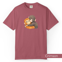 Punch kun monkey Cute Baby Monkey Named Punch Plush Hugging Emotional Support T-Shirt
