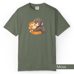 Punch kun monkey Cute Baby Monkey Named Punch Plush Hugging Emotional Support T-Shirt