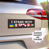 Magnet Sticker I Stand With Ukraine Palestine Panama Greenland Mexico Canada Car Bumper Sticker or Magnet