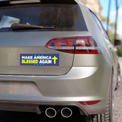 Make America Blessed Again Car Magnet or Sticker, Gift for Christian Patriotic