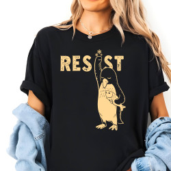 Penguin Resist T-Shirt Gift for Activist Flippers Up Shirt Subtle Anti Tariff Protest Tee